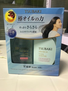 日本资生堂丝蓓绮冷感蓝椿490ml洗发水+490ml护发素