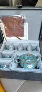 孔家钧窑茶具，钧瓷茶具