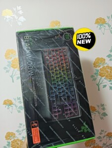 Razer雷蛇黑寡妇蜘蛛竞技幻彩版V2电竞游戏87机械键盘橙