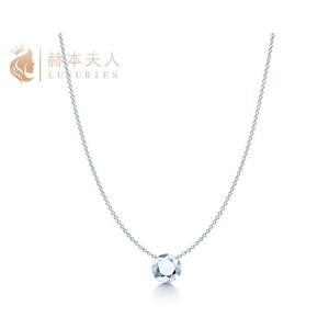 Tiffany & Co./蒂芙尼2023新款女士首饰白色银吊坠项链锁骨链