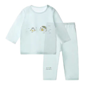歌歌宝贝宝宝长袖空调服薄款婴幼儿夏季新款内衣套装儿童家居服，