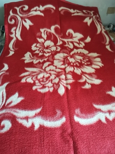 上海凤凰牌羊毛毯 全羊毛防霉防蛀提花毯，多年前的嫁妆，当时买