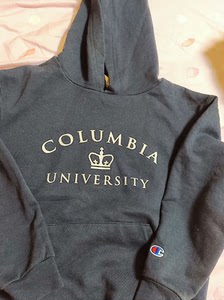 Champion冠军男童加绒卫衣150哥伦比亚大学纪念款美国