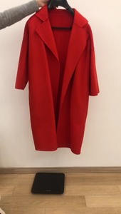 Max M版型双面羊绒大衣  橘红色 本命年红色穿最合适