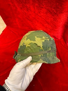 收藏品！越战时期，美军钢盔 正品 老头盔