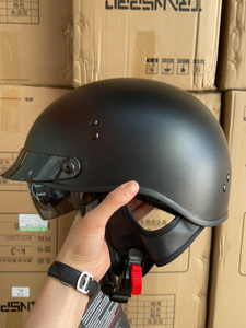 CCC新国标 DOT 双认证摩托车头盔哈雷复古飞行员内置镜片