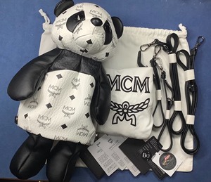 MCM熊猫包 熊猫背包 熊猫双肩包 施华洛世奇限量版 整体成