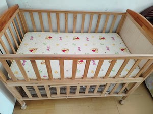 儿童床小龙哈比婴儿床，赠送迪士尼床垫，赠床围，长115.宽7