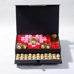 520情人节伴手礼盒 商务礼品空盒费列罗48格巧克力鲜花包装盒