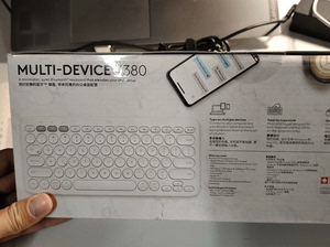速出罗技logic无线键盘K380（芍药白），全新未开封！！