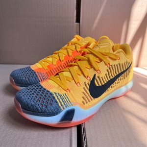 kobe10日落科比zk黑黄44码全新原盒