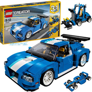 全新  LEGO乐高涡轮赛道赛车31070创意百变三合一叉车