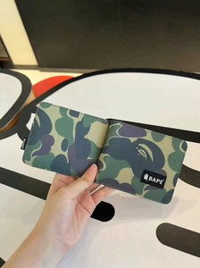 正品 Bape 猿人头 钱包 四色现货