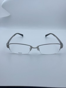 #眼镜框jins纯钛半框眼镜银色商务钛架男全新可配镜片防蓝光