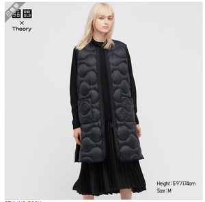 优衣库男女通用 UNIQLO X Theory 超輕型羽絨長