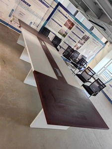 4.3*1.45米，二手中大型尺寸加厚款会议桌长条桌开会台，