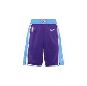 Nike/耐克正品全新瑕疵NIKE湖人队篮球裤紫色22湖人城
