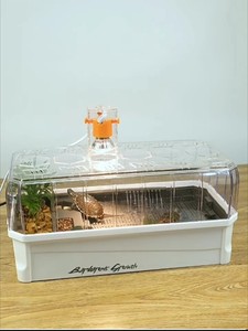 乌龟缸专用饲养生态缸别墅巴西龟带晒台家用鱼缸小型养龟箱屋鳄龟