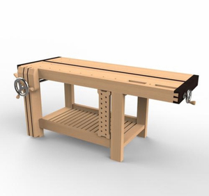 木工桌图纸，roubobench木工桌图纸，有详细尺寸结构，