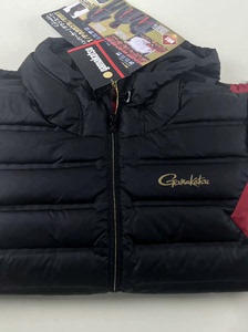 gamakatsu伽马卡兹羽绒服GM3605带帽黑红色 钓鱼