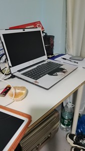 出一款白色、14英寸的ThinkPad笔记本电脑，搭载Int