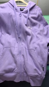 出nerdy紫色加绒卫衣外套 瑕疵p5 p6 实拍视频实拍图