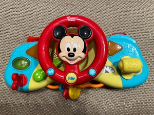 英纷迪士尼玩具 米奇方向盘玩具 模拟汽车发动 车速快慢 转向