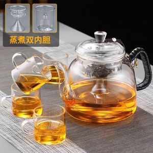 9QXC悦龙门电陶炉煮茶壶白茶耐高温玻璃蒸茶器全自动家用烧水茶具