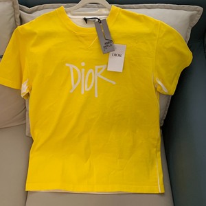 Dior/迪奥 黄色短袖联名stussy