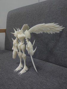 奥米加兽慈悲形态 数码宝贝暴龙 3D打印白模15cm高制作时