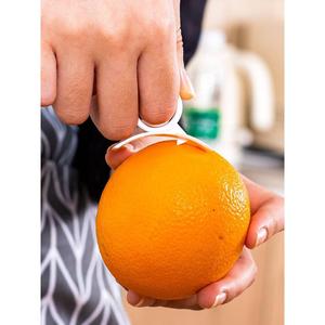 剥橙器手指开橙子脐橙削皮器石榴橘子扒果皮刀多功能去皮