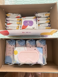 德佑湿纸巾婴儿专用手口湿巾纸大包80抽批发家用整箱儿童湿巾擦