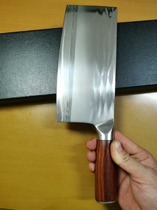 日本回流的库存菜刀，斩切两用，日本的手工锻打三枚钢材青纸1号