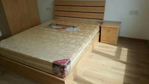 厦门同城床垫加棕床垫 床头柜 双人床单人床实木床 一米二