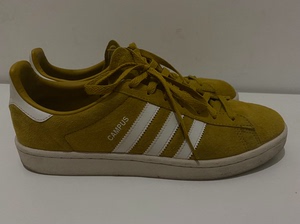 阿迪达斯 adidas campus 黄色男板鞋板鞋