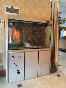 美亚特大型水族箱底滤生态鱼缸 细节如图全套配件齐全 底柜左门