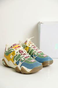 吴磊同品牌『匹克态极香脂绿老爹鞋』，正品，女鞋