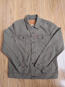 李维斯Levi's军绿色复古老帆布夹克外套，TYPE3经典款