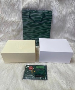 手表盒子 绿色劳力士表盒 中号收纳盒子 如图一套