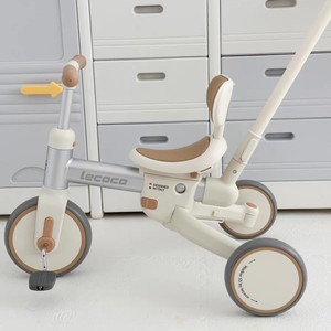 全新lecoco乐卡沃克S3儿童多功能三轮车宝宝脚踏车平衡车