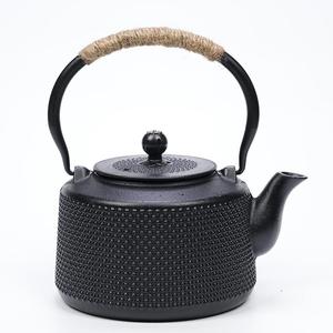 铸铁茶壶围炉煮茶搪瓷内壁日式煮茶器复古茶具烧水壶餐厅泡茶铁壶