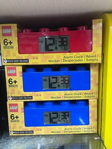 正品lego 乐高砖块积木闹钟电子时钟