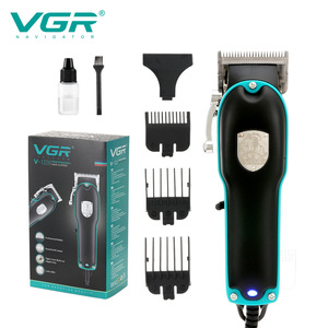VGR大功率带线理发器油头发廊电推剪多尺寸限位梳调节刀头推子123