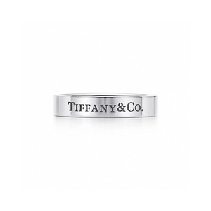 Tiffany 蒂芙尼戒指 铂金宽版 专柜正品 经典对戒 专