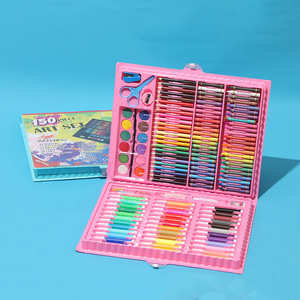 儿童画笔套装水彩笔蜡笔油画棒彩铅礼盒学生绘画美术工具彩笔