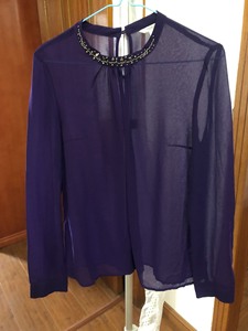 asobio紫色长袖衬衫