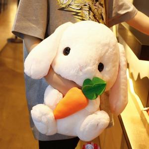 毛绒玩具长耳朵兔子萝卜小白兔公仔抱枕大号可爱布娃娃