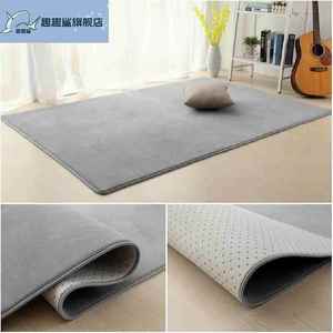 地板垫大型榻榻米长方形超大垫宿舍毛毯布料地毡家用客厅洋气纯色