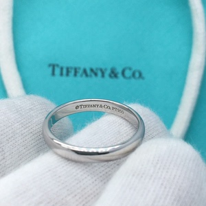 Tiffany蒂芙尼铂金窄版15号戒指对戒