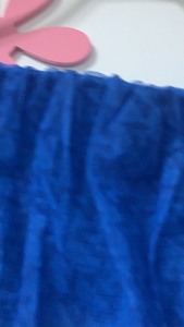 剪标辣妹小上衣，蓝色网纱外罩内里褶皱上衣，又潮又辣，做工细节